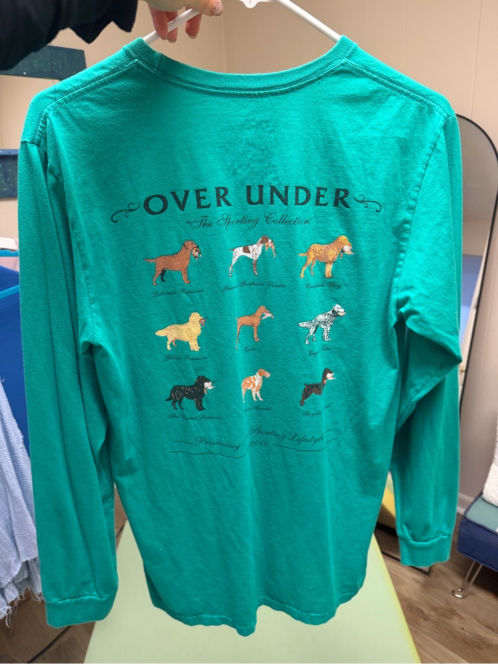 Over Under Women's Long-Sleeve Graphic Tee in Teal